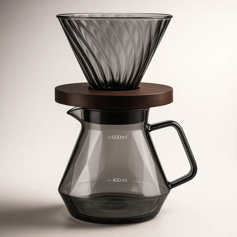 Diamond Glass Coffee Maker Set