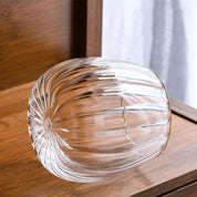 Airtight Scratched Glass Pot