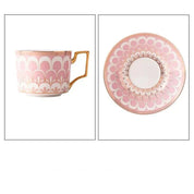 Ceramic Mug with Golden Handle