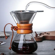 Chemex Type Glass Coffee Maker