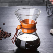Chemex Type Glass Coffee Maker