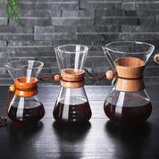Chemex Type Glass Coffee Maker