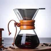 Chemex Type Glass Coffee Maker