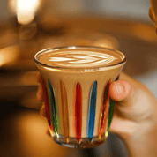 Colorful Glass Coffee Cup 320-480ml