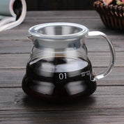 Corrugated Glass Coffee Pitcher