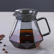Diamond Glass Coffee Maker Set
