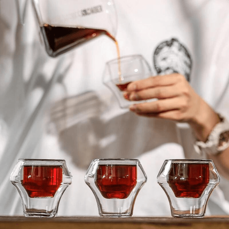 Double Walled Glass Cup 60ml