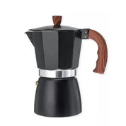 Italian Moka Coffee Maker with Wooden Handle