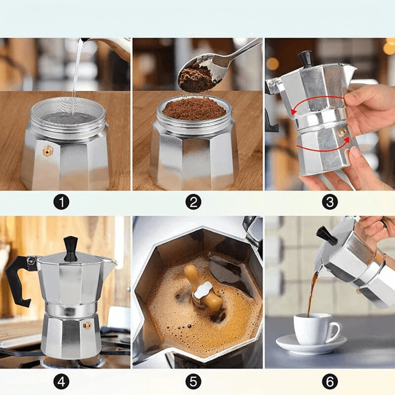 Italian Moka Style Coffee Maker 300 ml