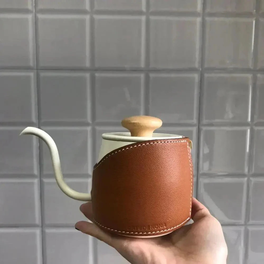 Mini Gooseneck Kettle with Leather Cover