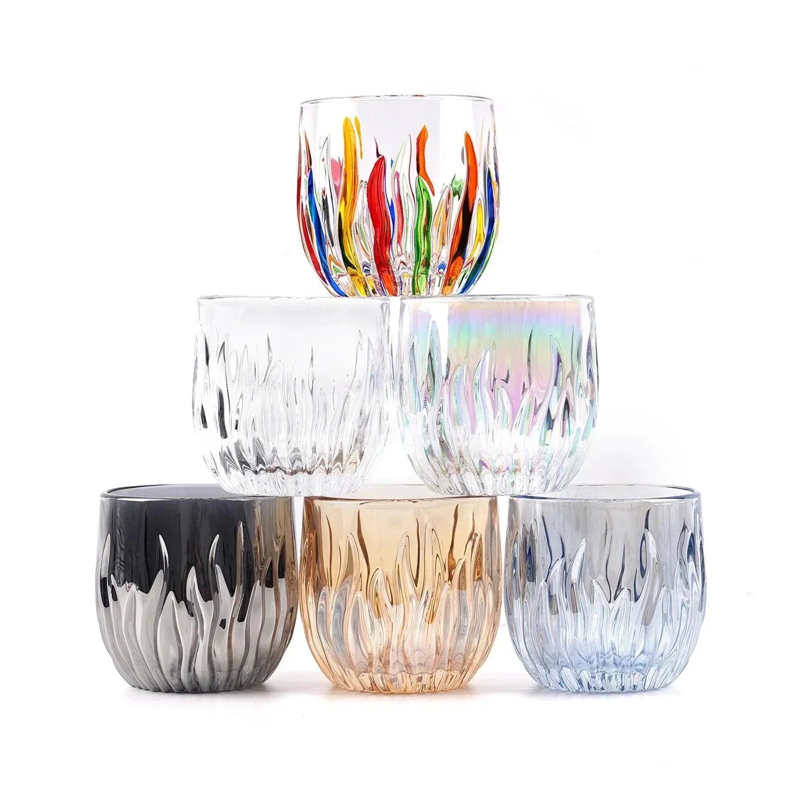 Premium Colored Glass Coffee Cup