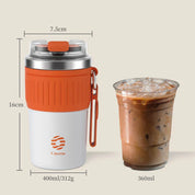 Thermos Bottle with Handle for Coffee