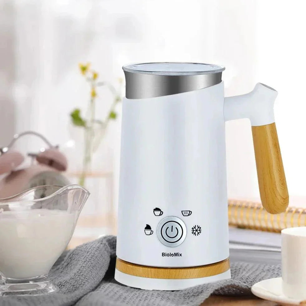 White Electric Milk Frother - 4 in 1