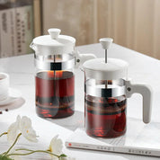 White French Press for Coffee