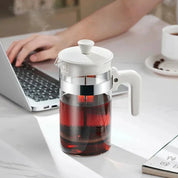 White French Press for Coffee